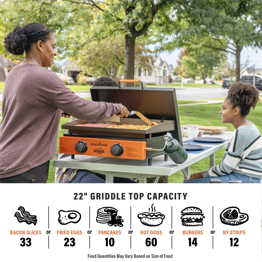 22” Tabletop Griddle with Hard Cover