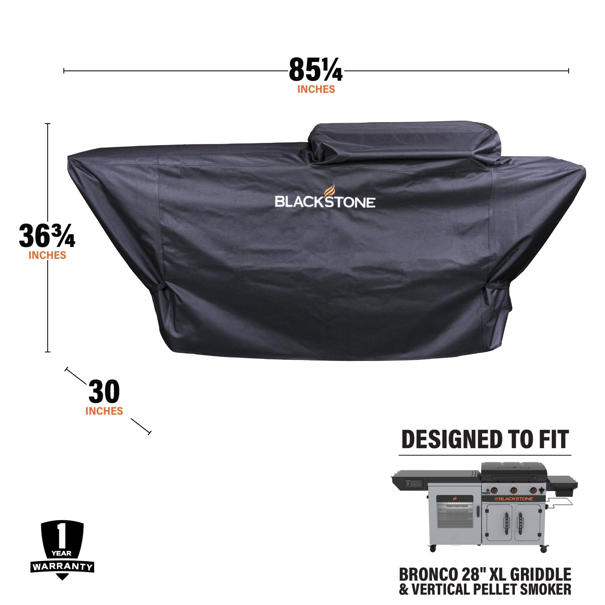 Bronco 28” XL Griddle Vertical Pellet Smoker Combo Cover