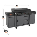 36" Griddle Deluxe with Extendable Side Table